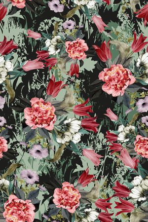 手绘印花华亿平台图片