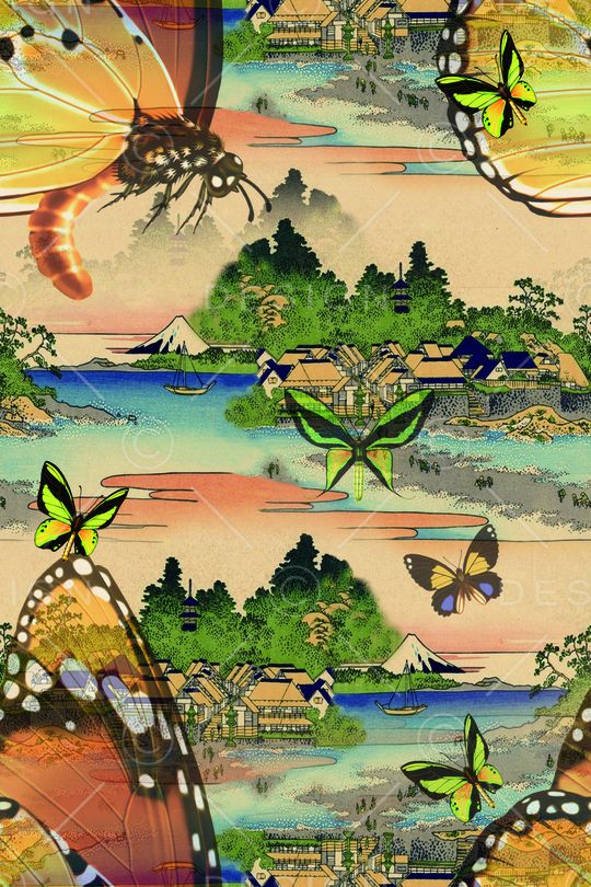 中国风印花华亿平台图片