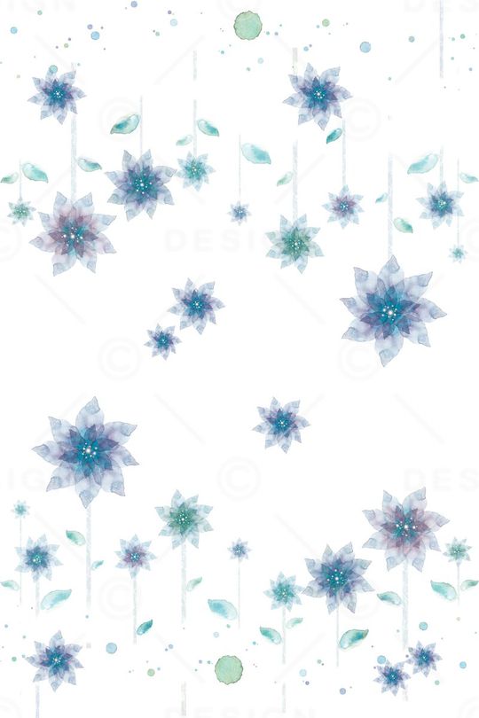 水彩清新印花华亿平台图片