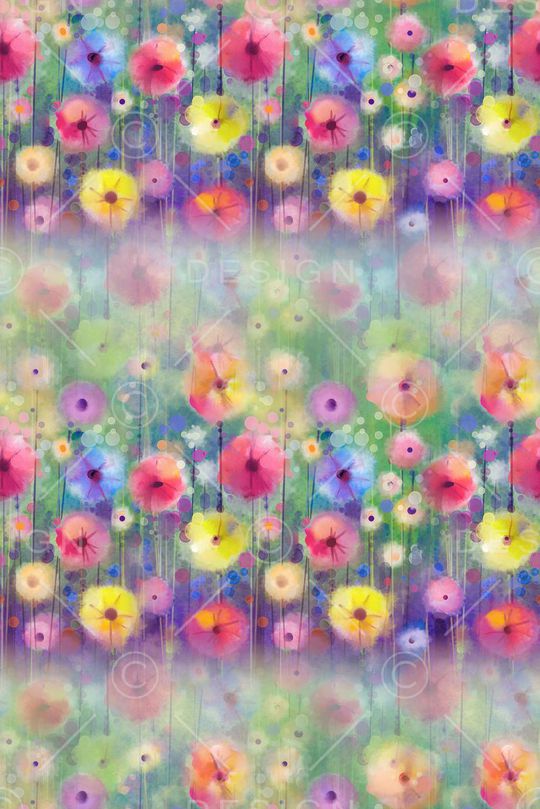 抽象花卉印花华亿平台图片