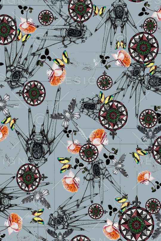 欧式风格印花华亿平台图片