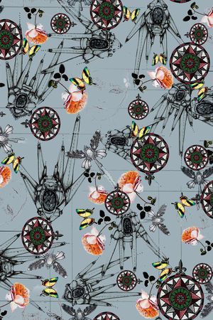 欧式风格印花华亿平台图片