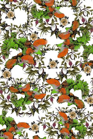 飞鸟印花华亿平台图片