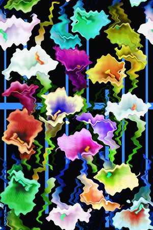 抽象印花华亿平台图片