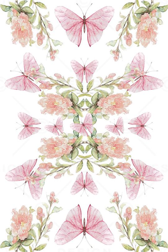 清新花卉印花华亿平台图片