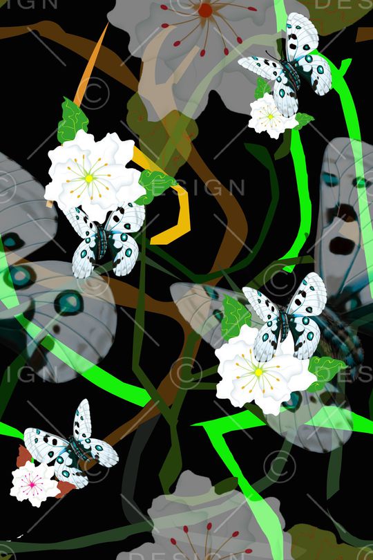 花朵印花华亿平台图片