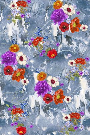 花朵印花华亿平台图片