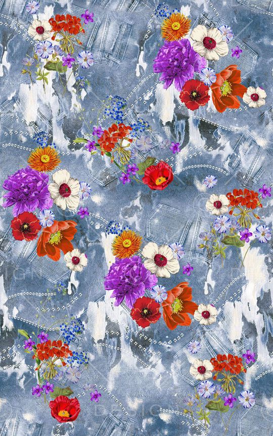 花朵印花华亿平台图片