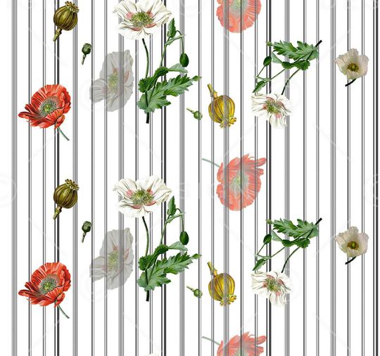 条纹印花华亿平台图片