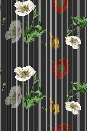 条纹印花华亿平台图片