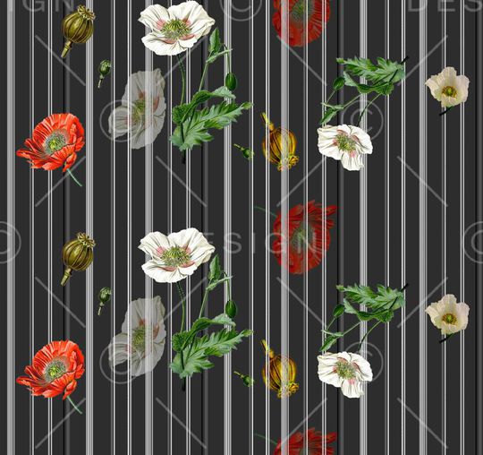 条纹印花华亿平台图片