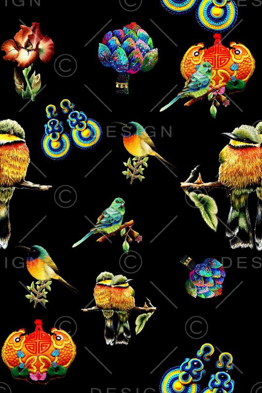 时尚女装印花华亿平台图片