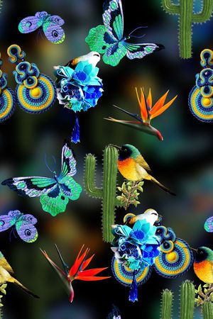 时尚女装印花华亿平台图片