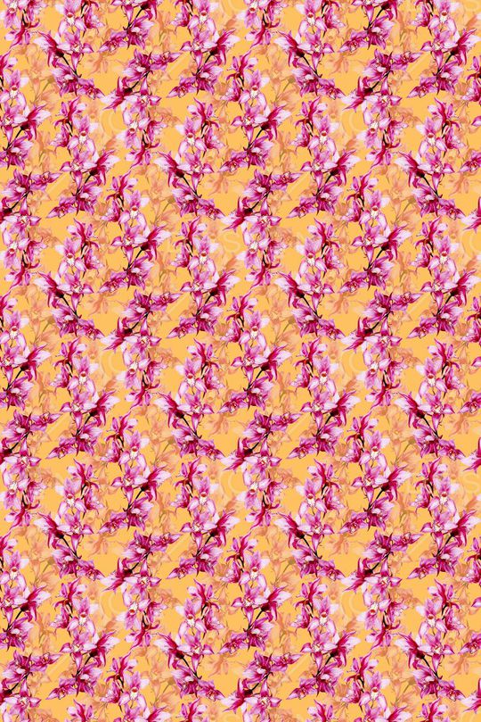 热带植物印花华亿平台图片