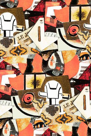 手绘印花华亿平台图片