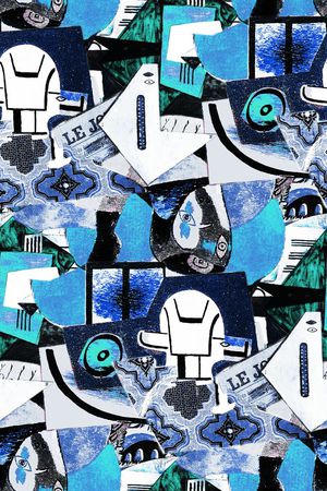 手绘印花华亿平台图片