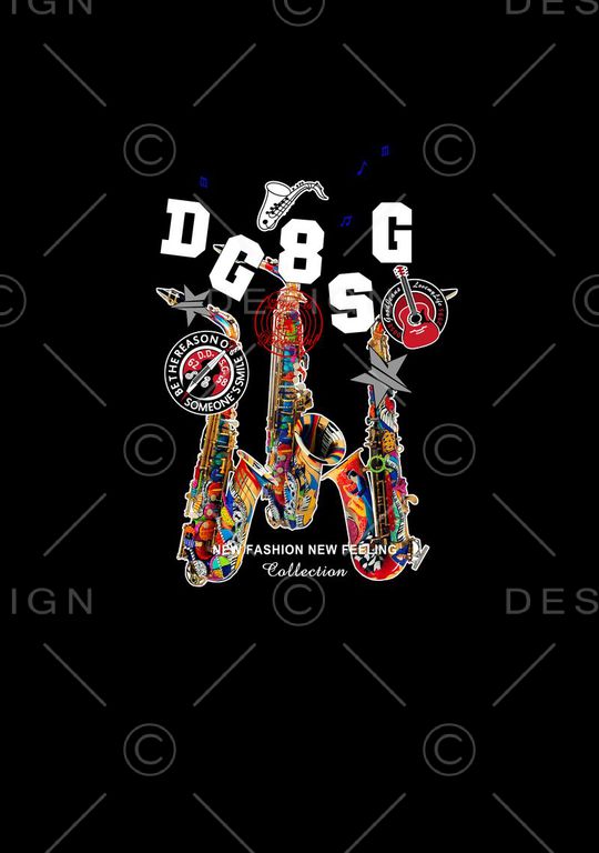 最新DG萨克斯印花华亿平台图片