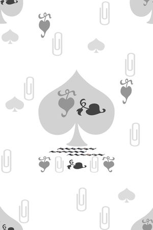 扑克黑桃印花华亿平台图片