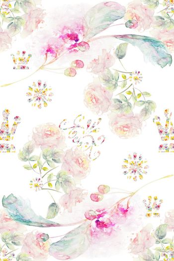 清新花卉印花华亿平台图片