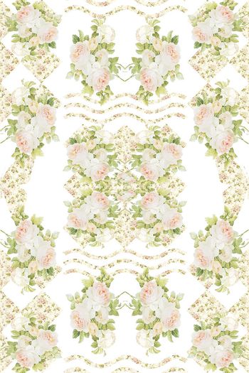 清新花卉印花华亿平台图片