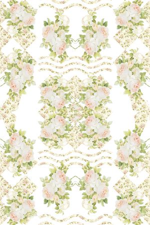 清新花卉印花华亿平台图片