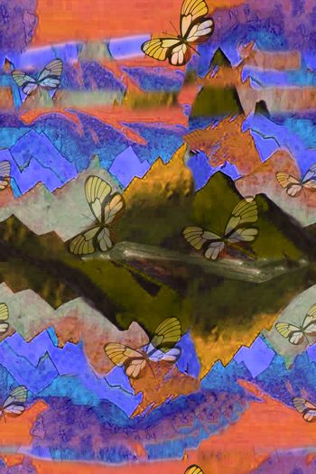 669172-写意岩彩画风设计