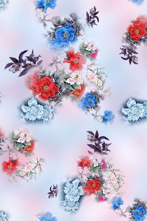 中国风印花华亿平台图片