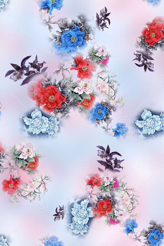 中国风印花华亿平台图片