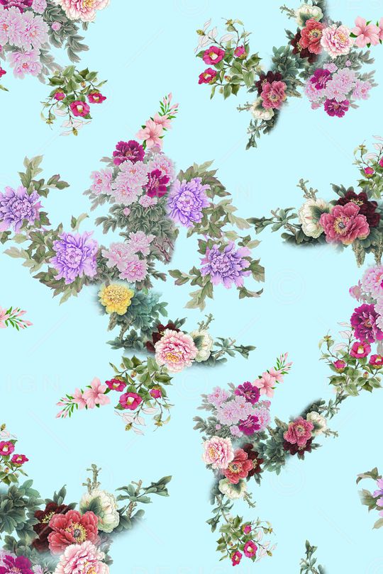 中国风印花华亿平台图片