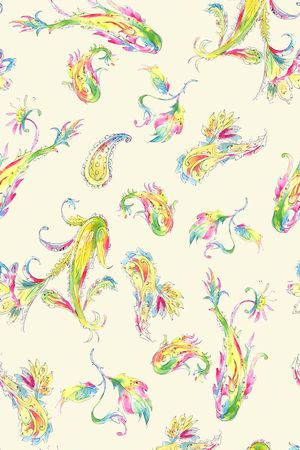 佩斯利印花华亿平台图片