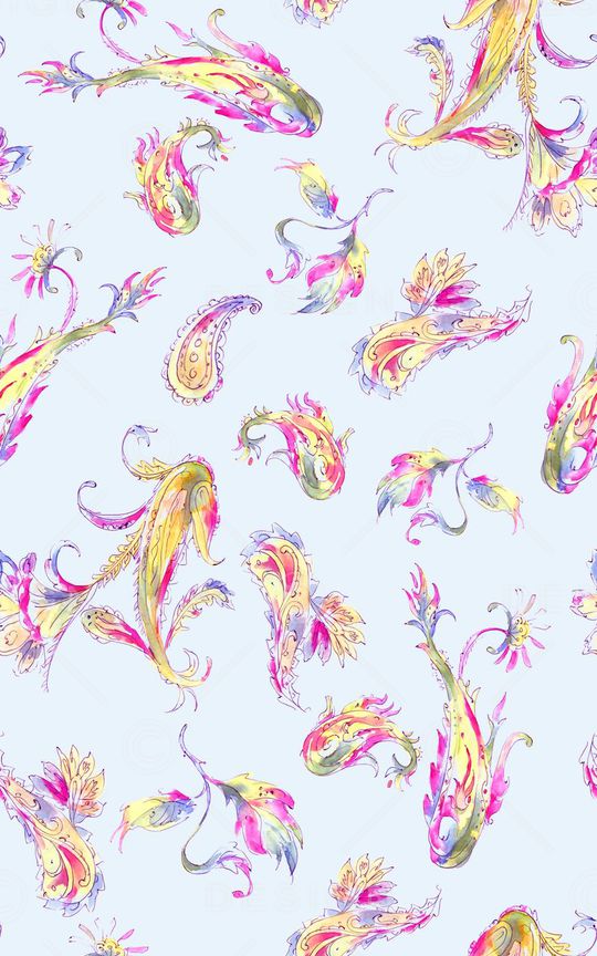 佩斯利印花华亿平台图片