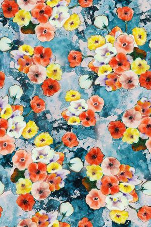 复古蓝印花华亿平台图片