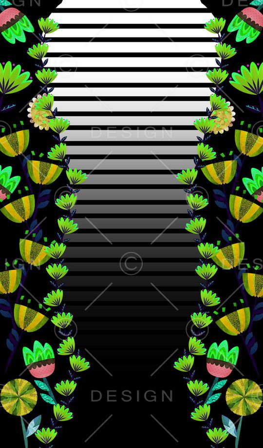 条纹印花华亿平台图片