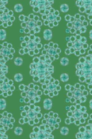 圆圈拼接印花华亿平台图片