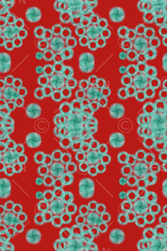 圆圈拼接印花华亿平台图片