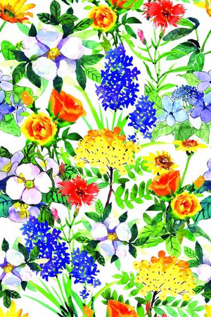 鲜艳水彩印花华亿平台图片