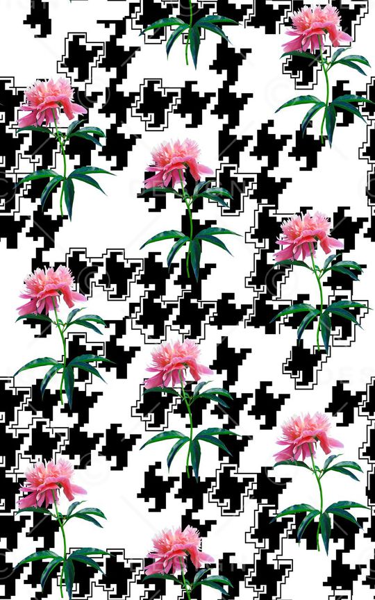 几何印花华亿平台图片