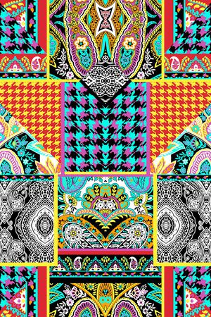 佩斯利印花华亿平台图片