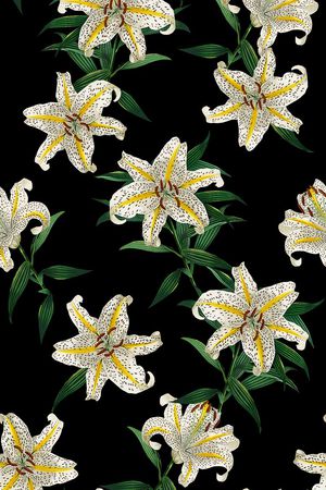 手绘复古花卉印花华亿平台图片