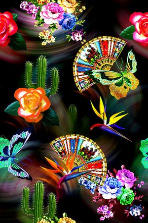 时尚女装印花华亿平台图片