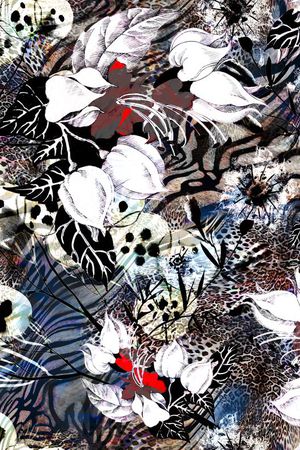 豹纹印花华亿平台图片