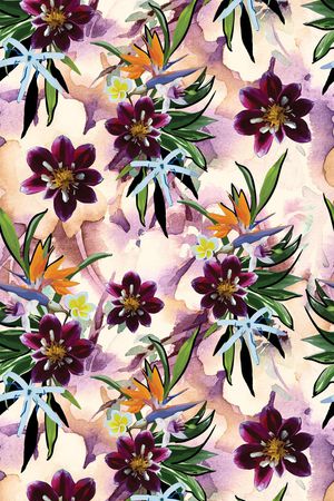 手绘印花华亿平台图片