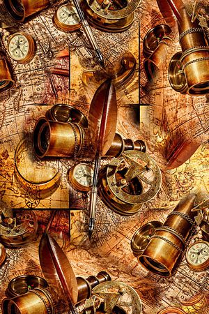 时尚抽象手绘树叶羽毛蜡烛印花印花华亿平台图片