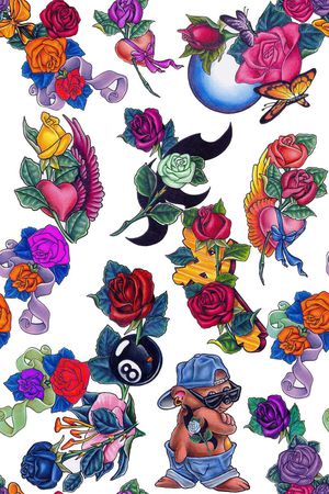 乱花印花华亿平台图片