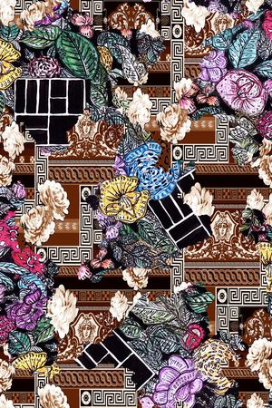 几何纹样印花华亿平台图片