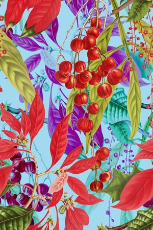 植物印花华亿平台图片