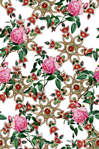 669708-2016-7-11水彩玫瑰花卉珠宝