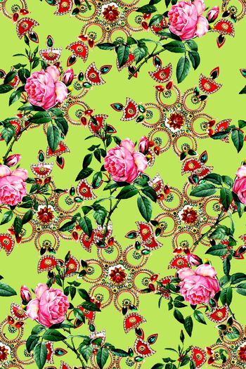 669713-2016-7-11水彩玫瑰花卉珠宝