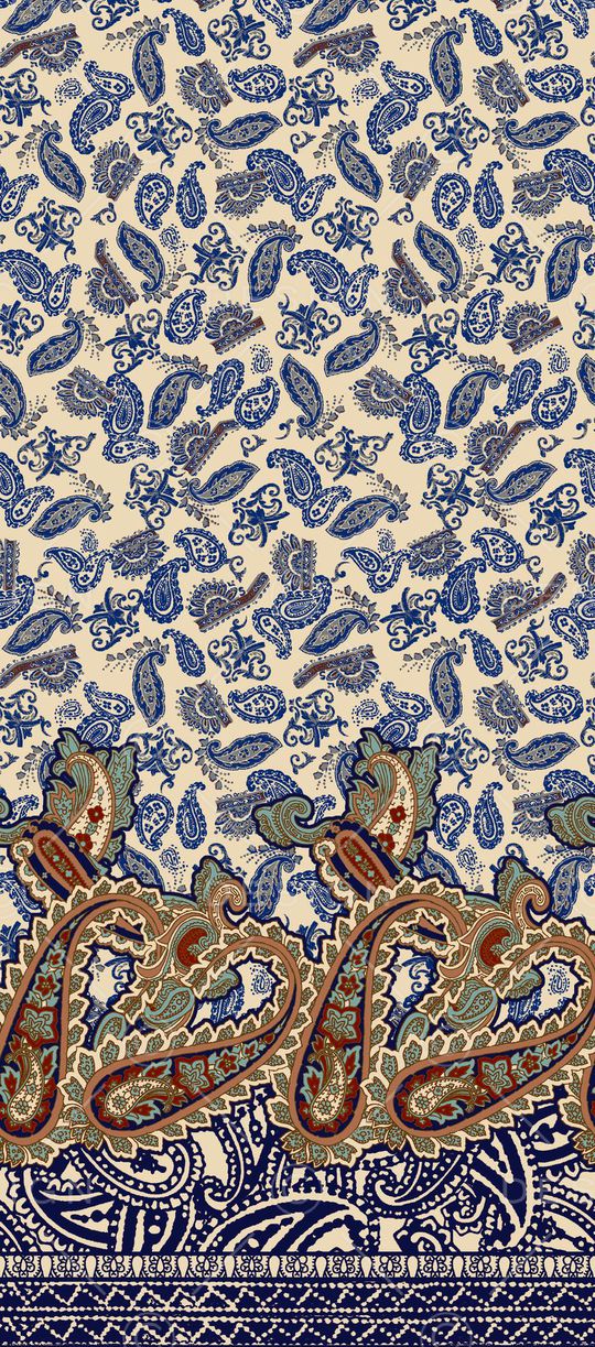 佩斯利印花华亿平台图片