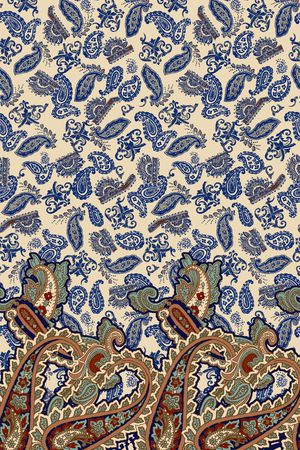 佩斯利印花华亿平台图片